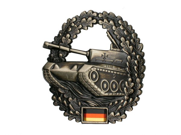 FB Bw Barettabzeichen Metall - Panzertruppe